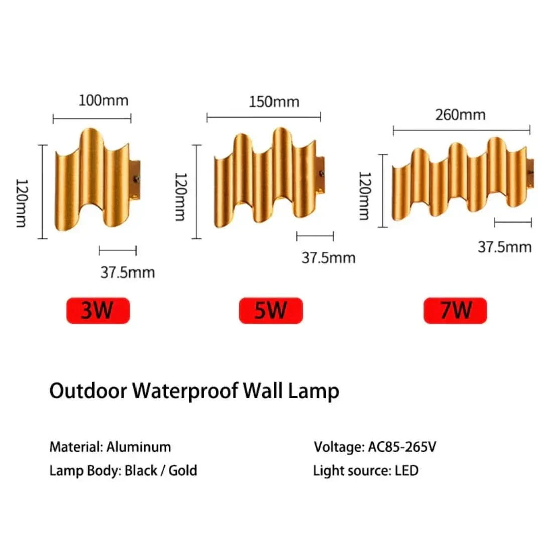 ElementGuard - lámpara de pared de aluminio