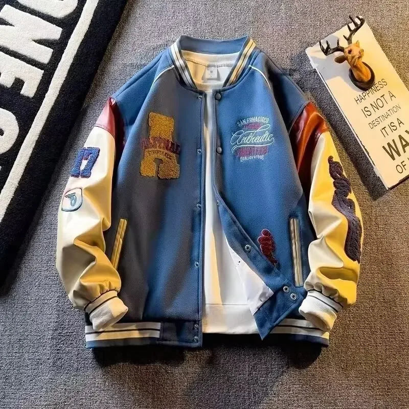 Veste patchwork avec détails brodés