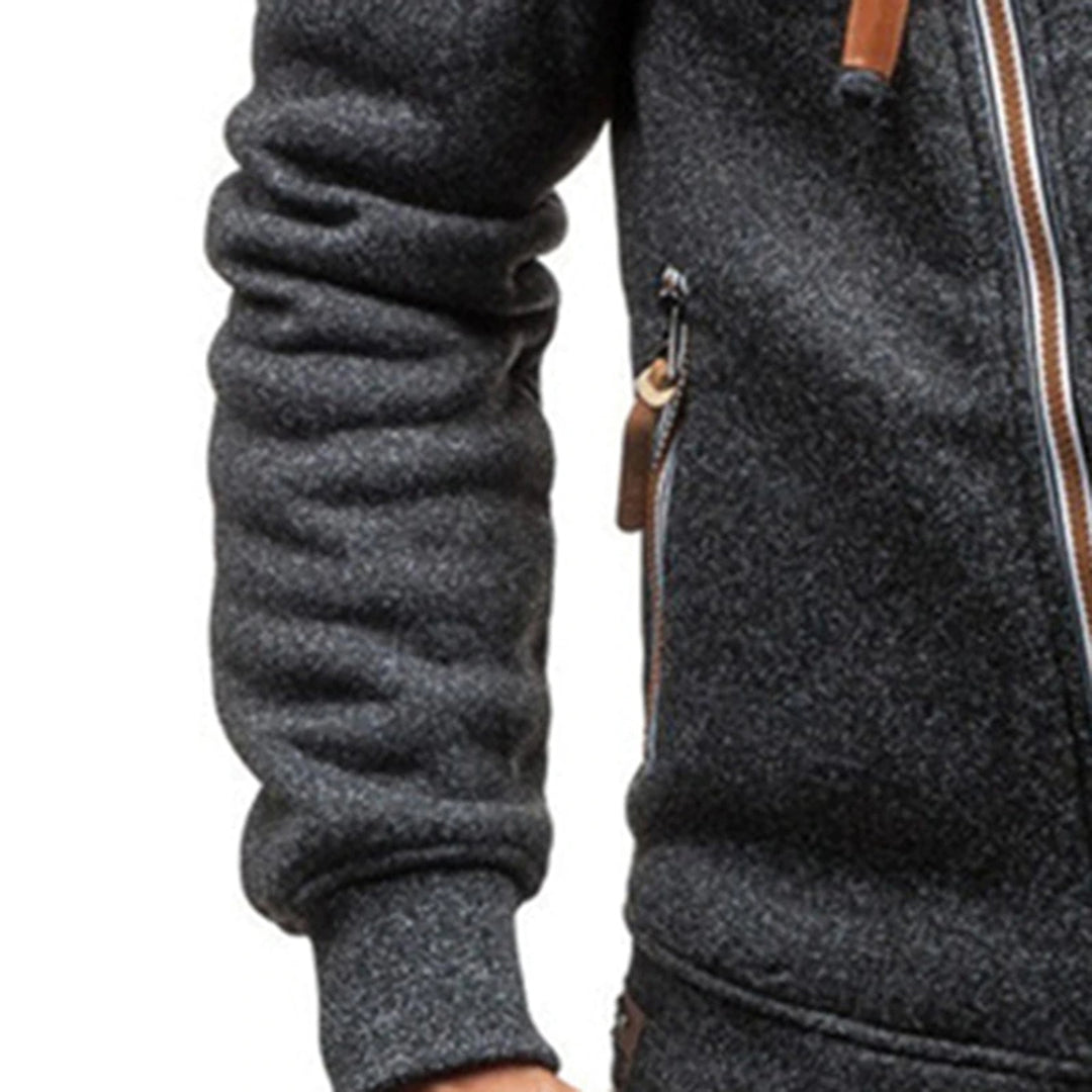 Murie - Casual fleece hoodie with pockets for men