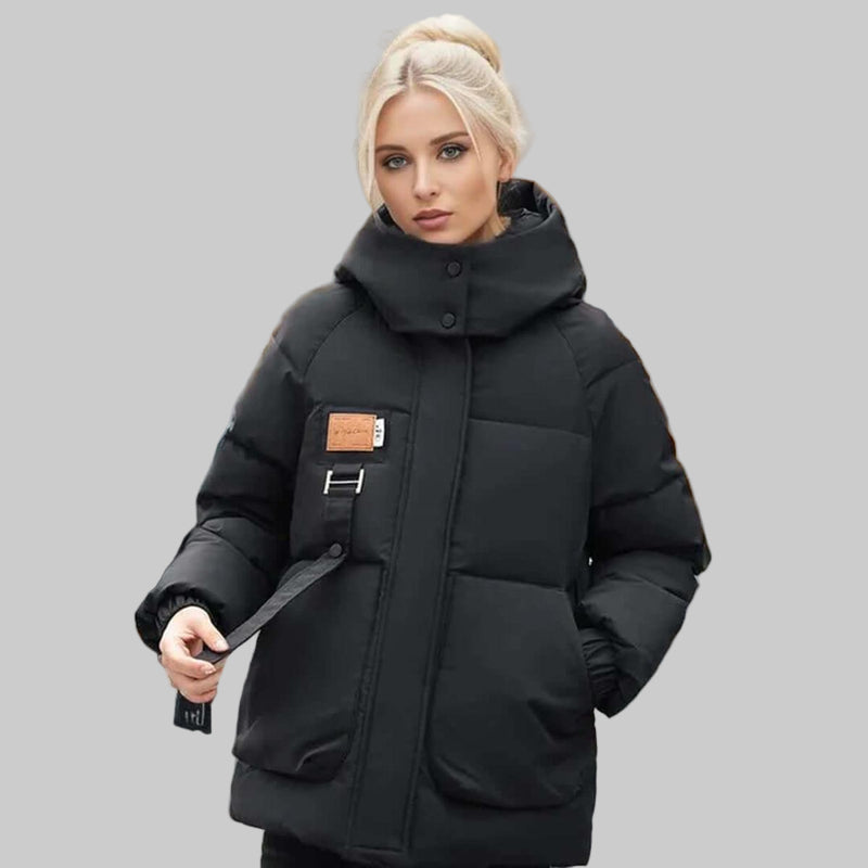 Quilted Hooded Jacket for Women