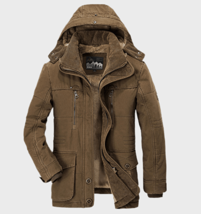 Ruben | Thick Winter Men's Jacket with Hood and Deep Pockets