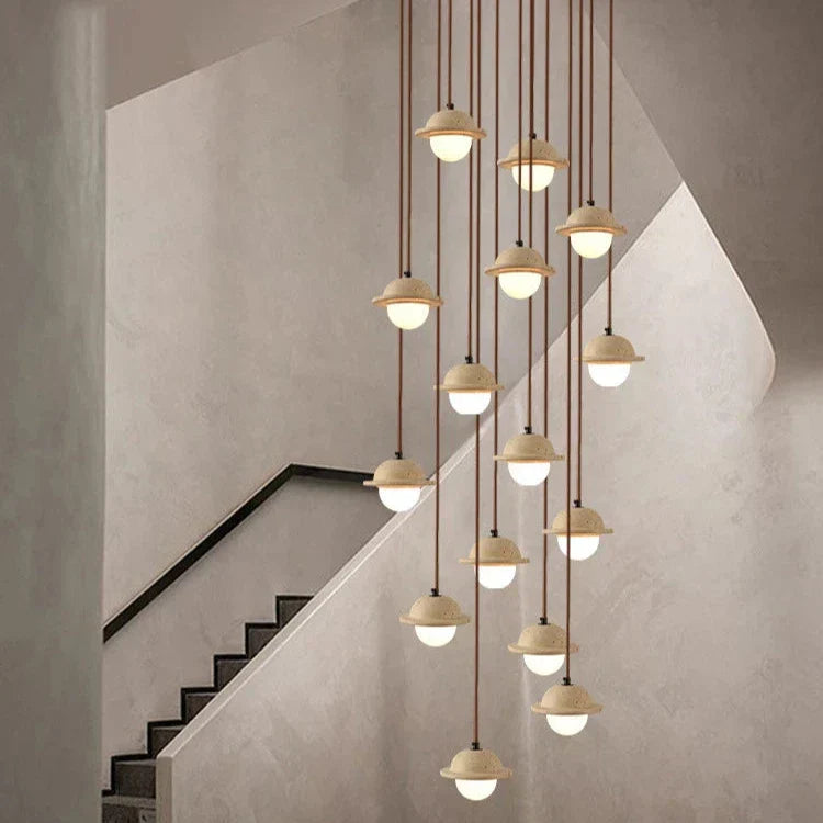 Travertine Pendant Lamp - Modern & Natural Design