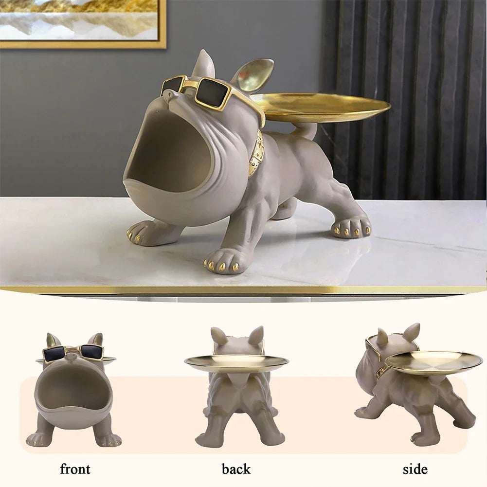 Statuetta chic a forma di cane - Decorazione giocosa ed elegante
