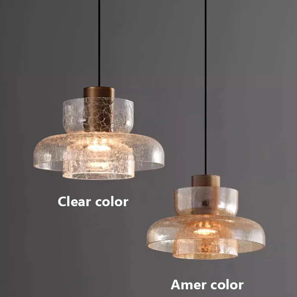 Retro LED Pendant Light Broken Glass - Luxurious & Stylish