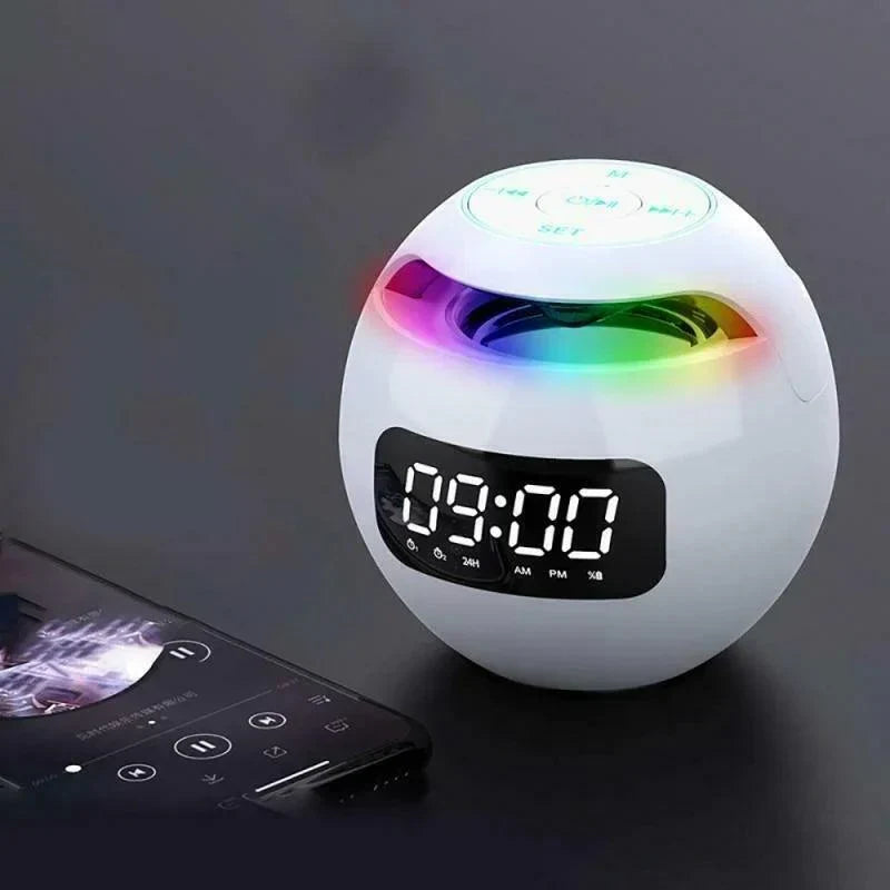 Sveglia digitale smart con altoparlante Bluetooth – Luce notturna a LED e funzione musicale