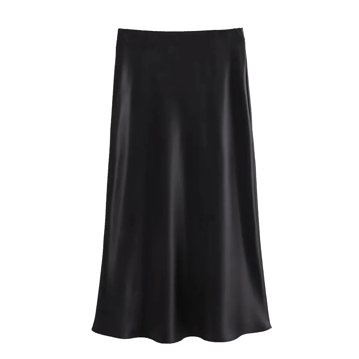 Zoë - Elegant Long Satin Maxi Skirt