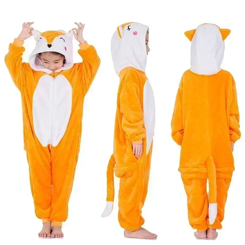 Unicorn Fleece Onesie – Cute Pyjama with Horn and Ears for Girls