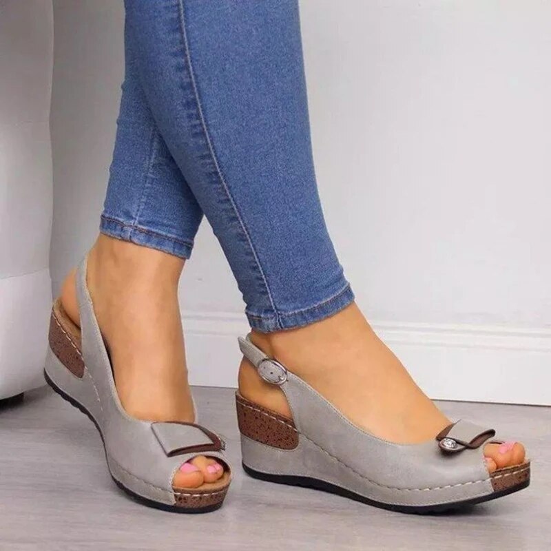 Sandalias ortopédicas de tacón para mujer - Helena