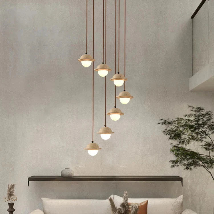 Travertine Pendant Lamp - Modern & Natural Design