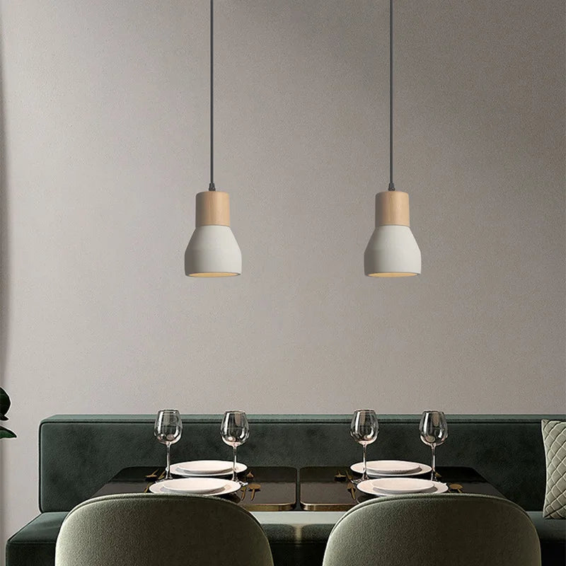 Minimalist Italian Pendant Light in Concrete