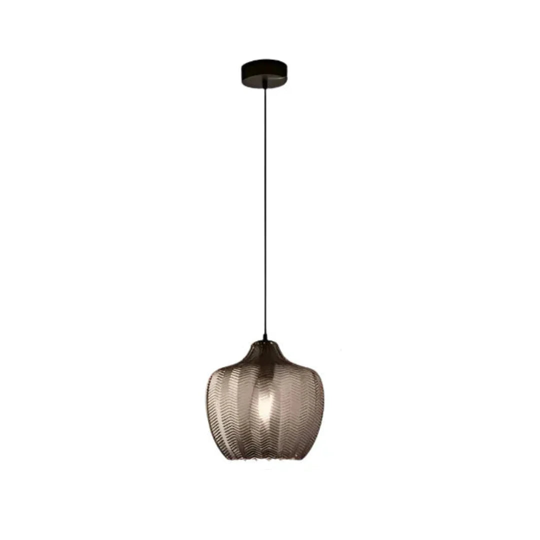 Lampă suspendată din sticlă ondulată, în stil nordic – Design elegant și modern