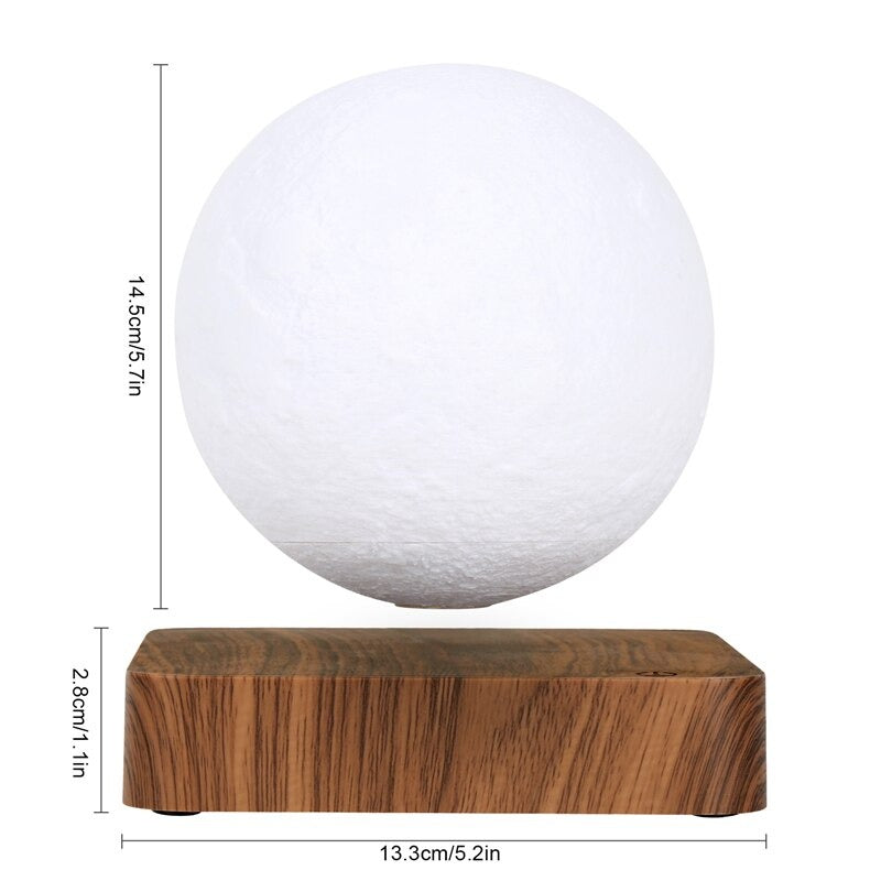 Floating Moon Lamp with Magnetic Levitation