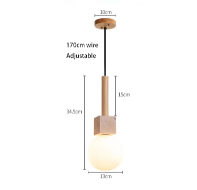 Modern Travertine LED Pendant Light