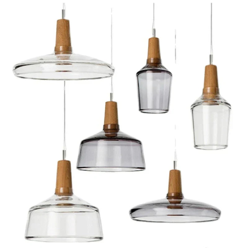 Nordic Glass Chandelier – Modern & Elegant
