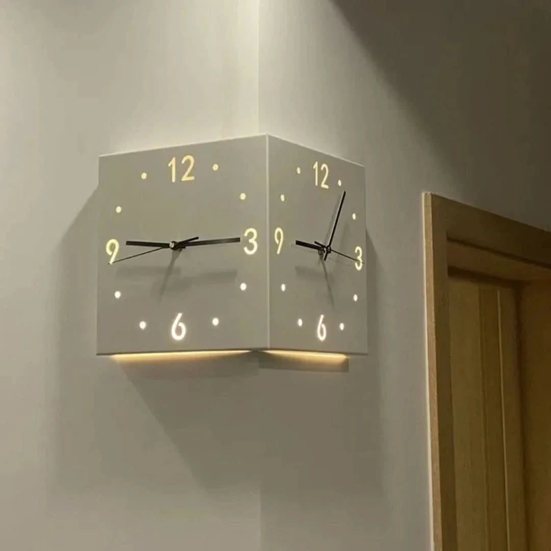 CornerTime Reloj de esquina elegante