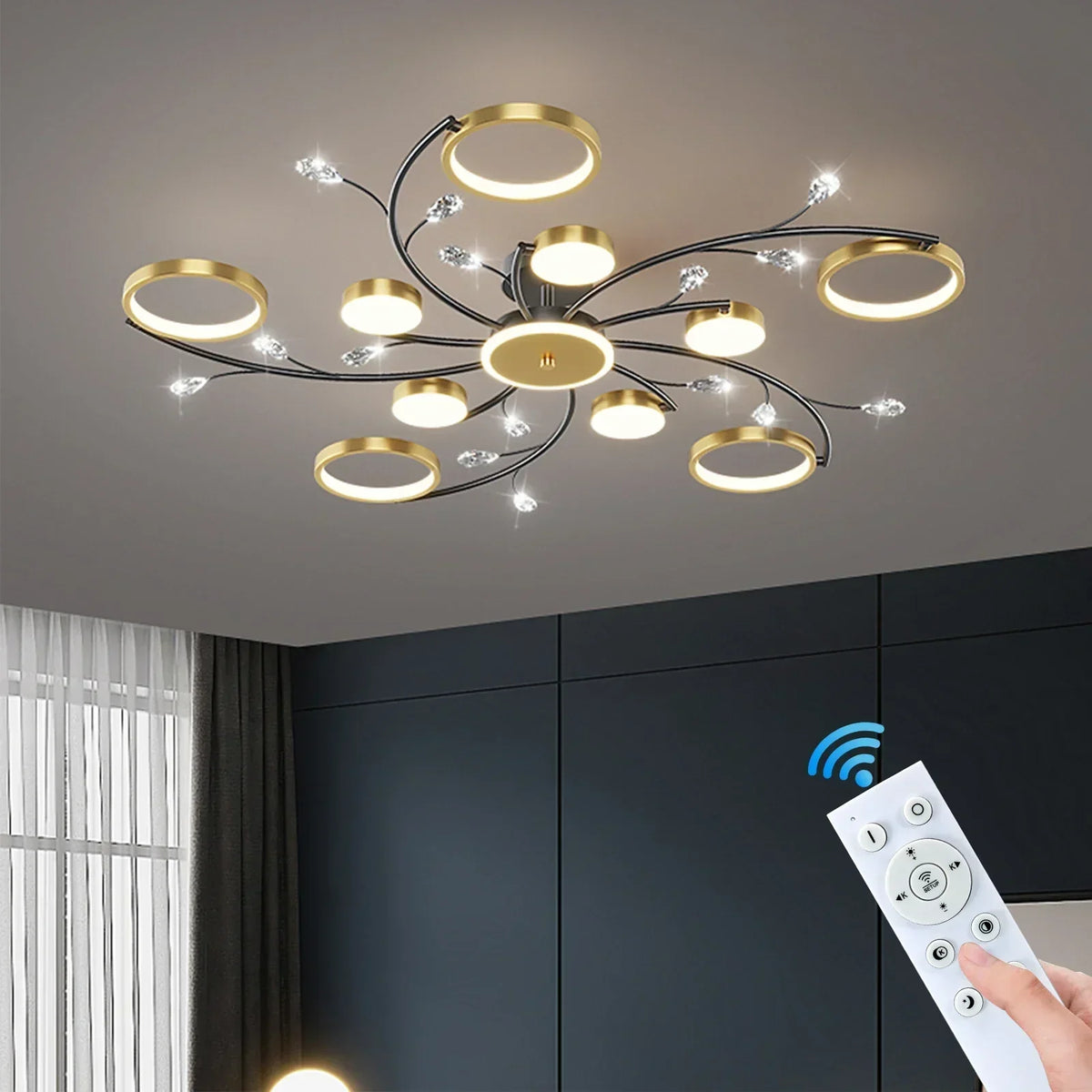 Stmívatelná LED lampička s hodinami pro ambientní osvětlení