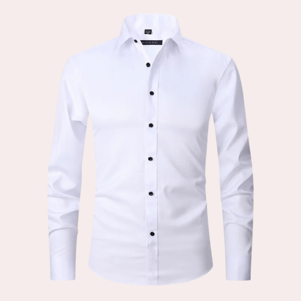 Rendy - Stretch Business Shirt with Long Sleeves for Men