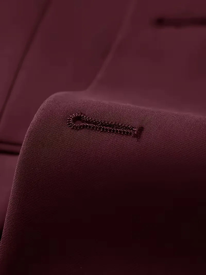 Three-piece suit with slim fit
