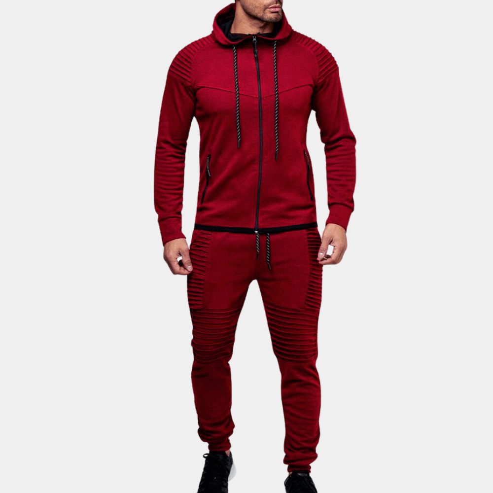 Lino - Casual tracksuit with hood for men