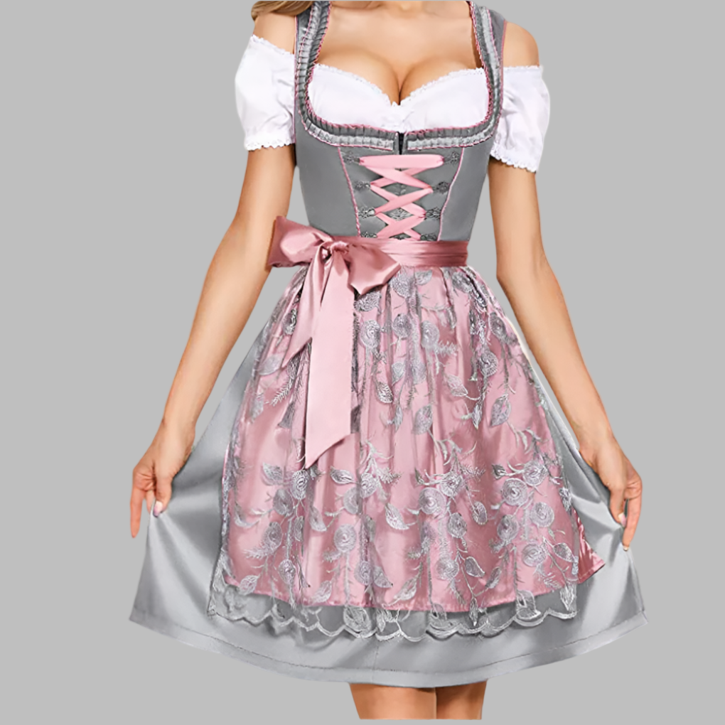 Unique traditional costume for women with apron and blouse