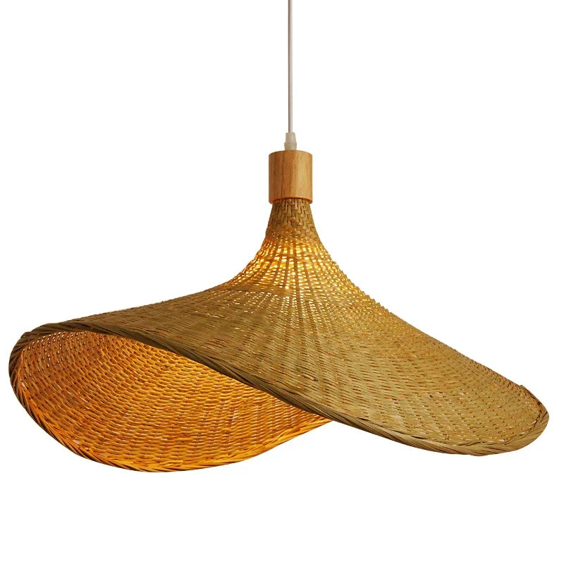 Bamboo Pendant Light – Natural Elegance and Warm Light