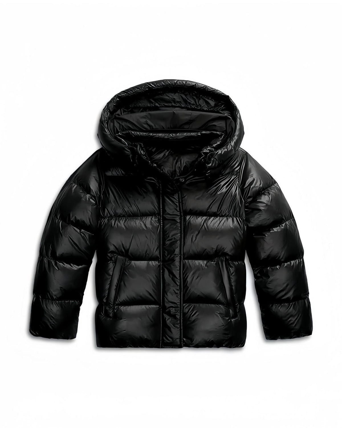 Ladies Warm Padded Winter Jacket with Hood and Pockets