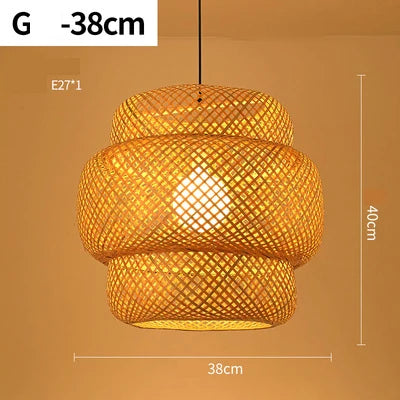 Lampadario in rattan fatto a mano NatureLicht