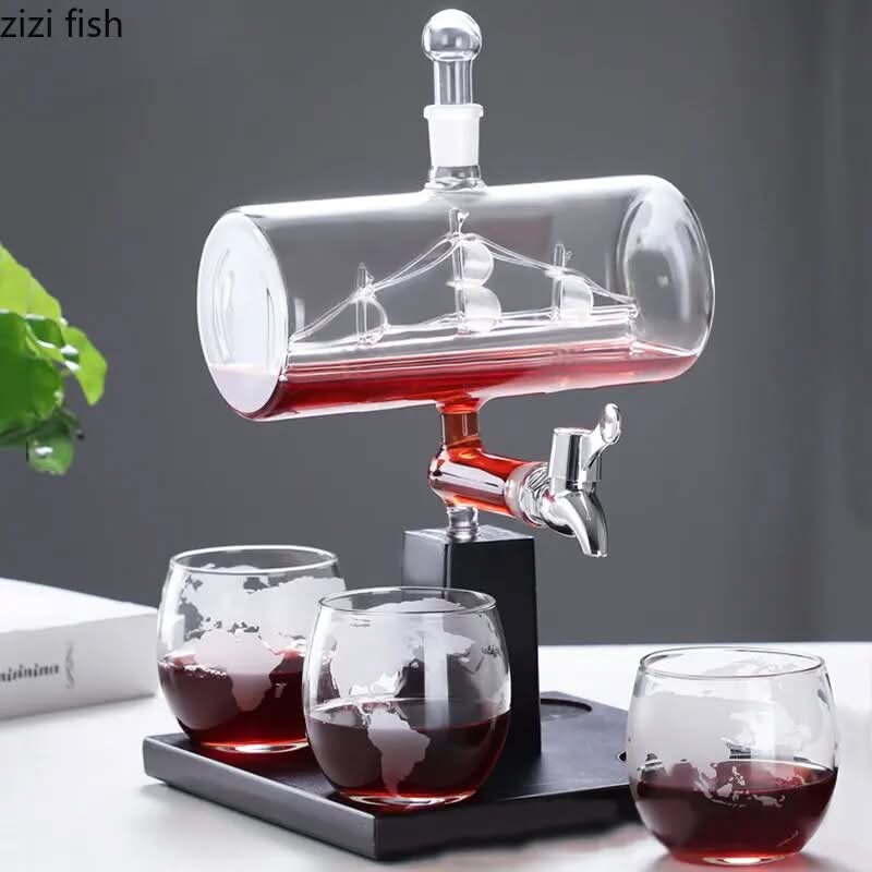 Sailboat Decanter | Shape Glass Whisky Bottle