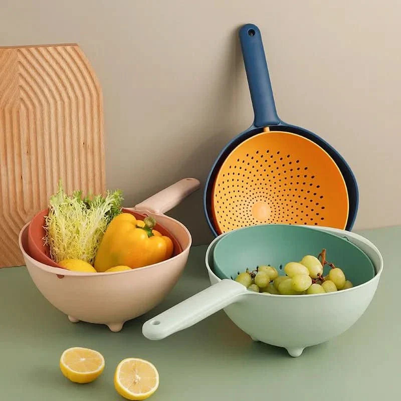 drainage bowl | Handle + Dual Function