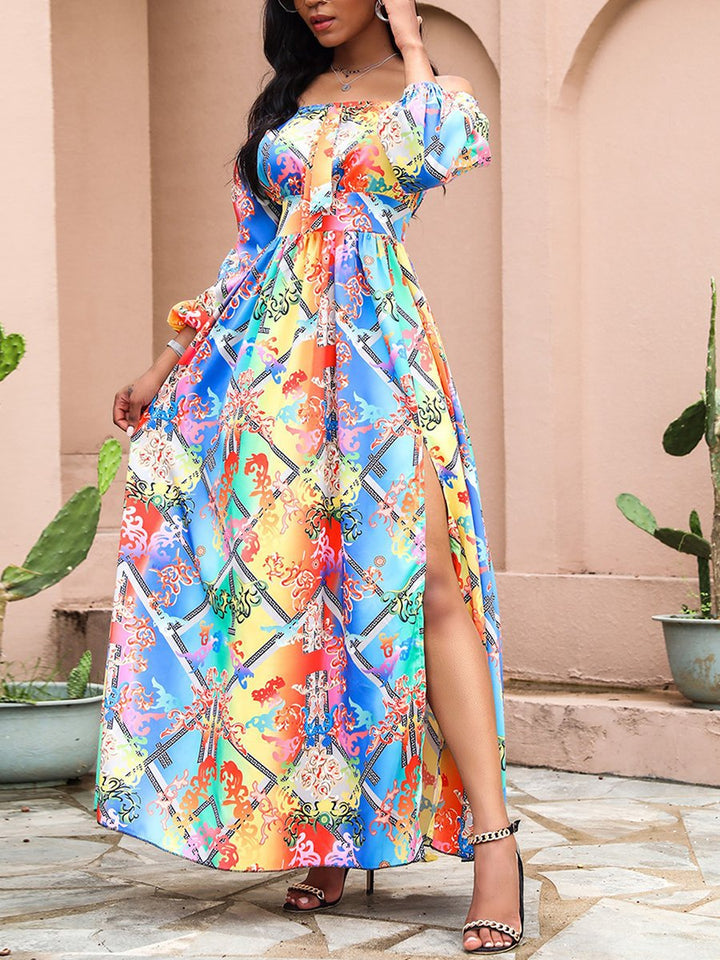 Rebecca - Zomerse jurk met blote schouders