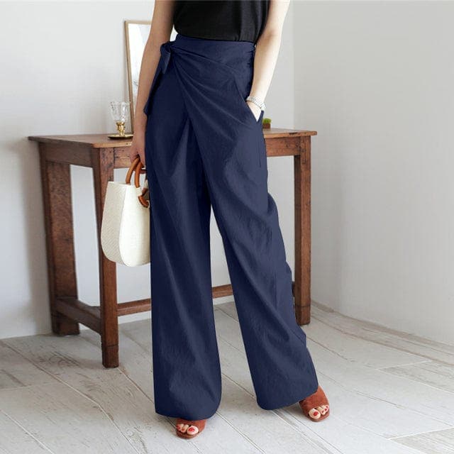 High-Waisted Summer Trousers for Women - Nada
