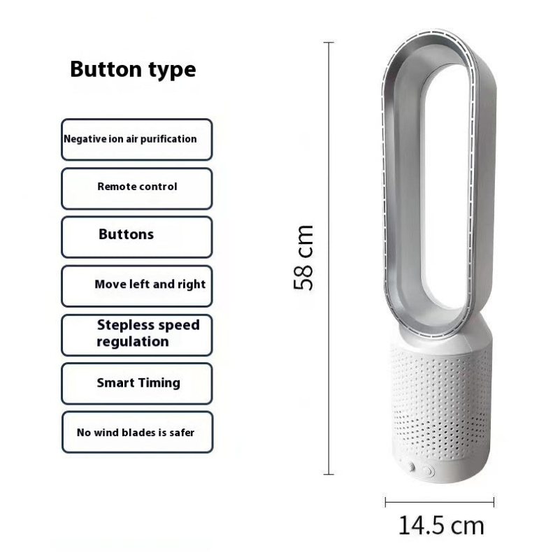 3-in-1 Air Purifier Tower Fan with Air Cleaner | Oscillation & LED Touchscreen