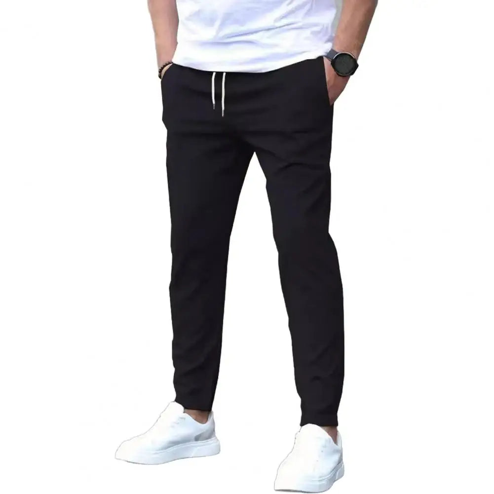 Men's Jogging Trousers with Side Pockets and Elastic Waist