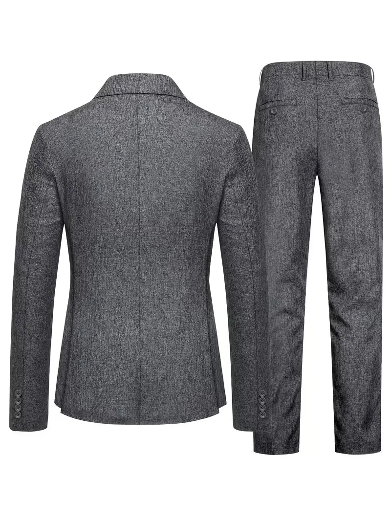 Costume avec coupe slim et manches longues