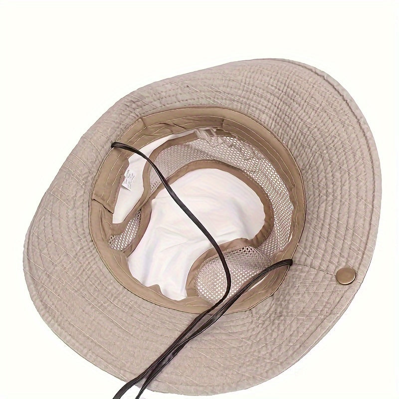 Cappello da sole traspirante per esterni con cordino - protezione UV e comfort per tutte le stagioni