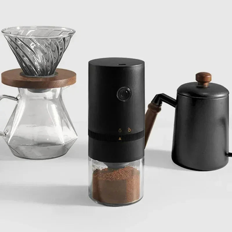 Moulin à café électrique portable - Puissant et pratique pour la maison