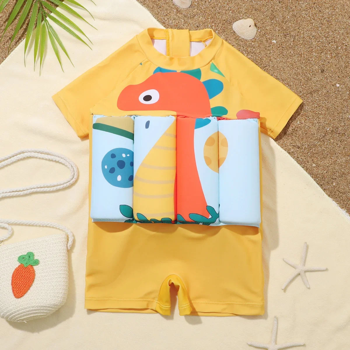 Traje de baño evolutivo para niños con flotabilidad ajustable - aprendizaje seguro de la natación y protección UV