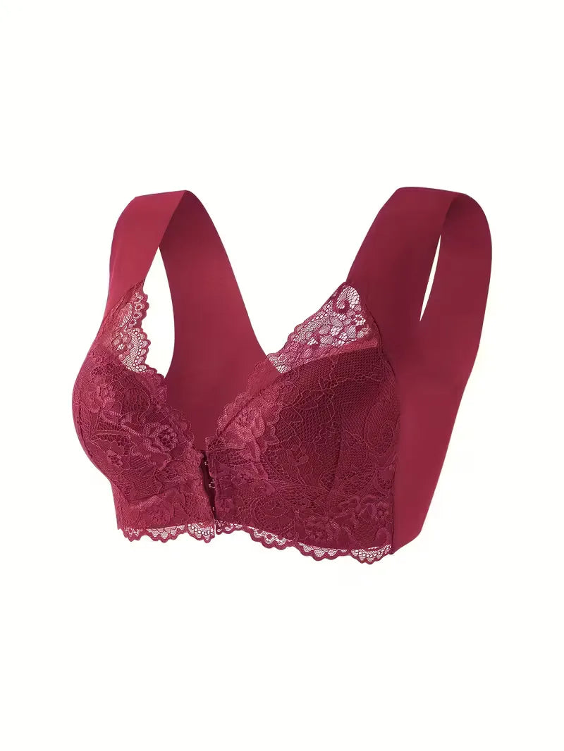 Lace Bra with Front Closure