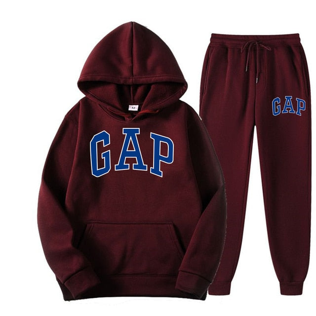 GAP | Modern and Comfortable Women's Jogging Suit with Hood and Text