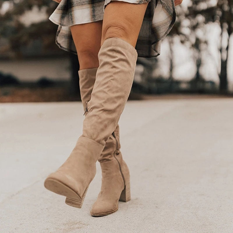 Hailey | Knee-High Heeled Boots for Women