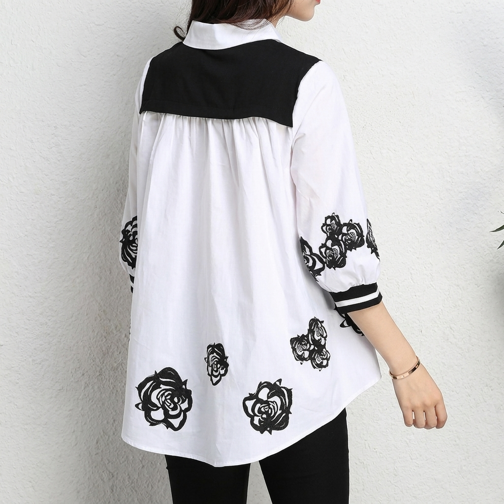 2-Piece Blouse and Vest Set