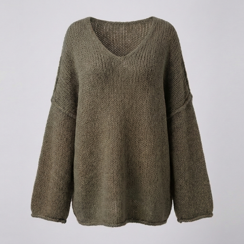 Elegant V-Neck Sweater for Women