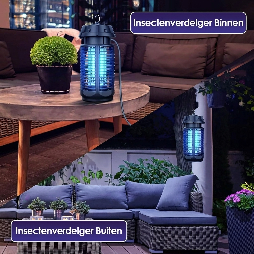 Electric Insect Killer with 20W UV Light and 4200V Mains Voltage, IPX4 Waterproof