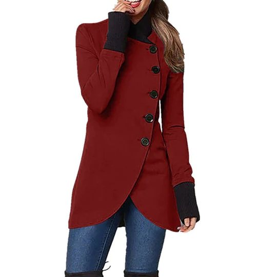 Chaqueta de mujer de longitud media para primavera y otoño