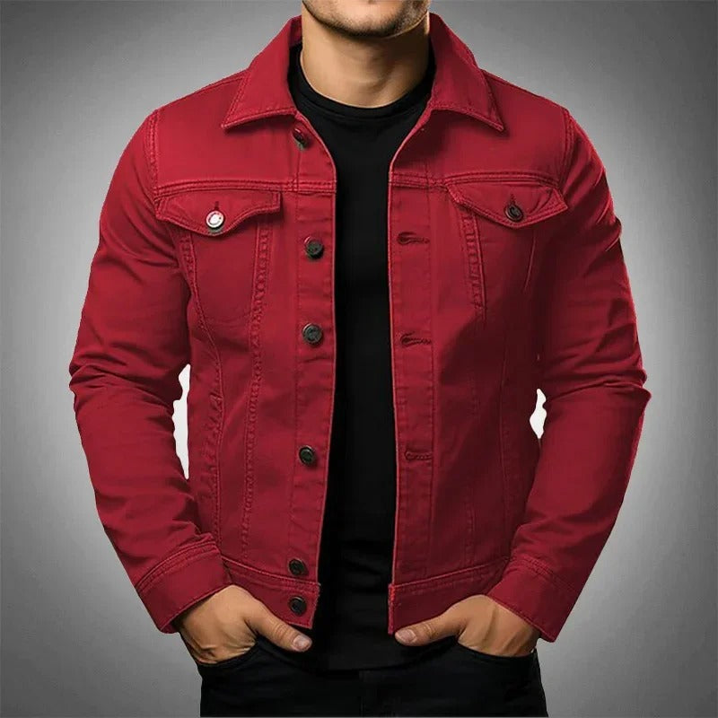 Mats | Black Lightweight Men's Denim Jacket