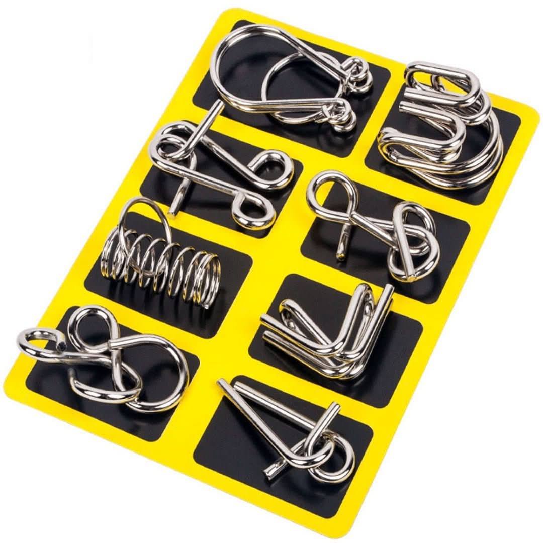 Rompecabezas de metal Montessori (8 piezas)