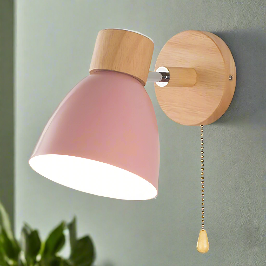 Scandinavian Wall Lamps with Pull Switch
