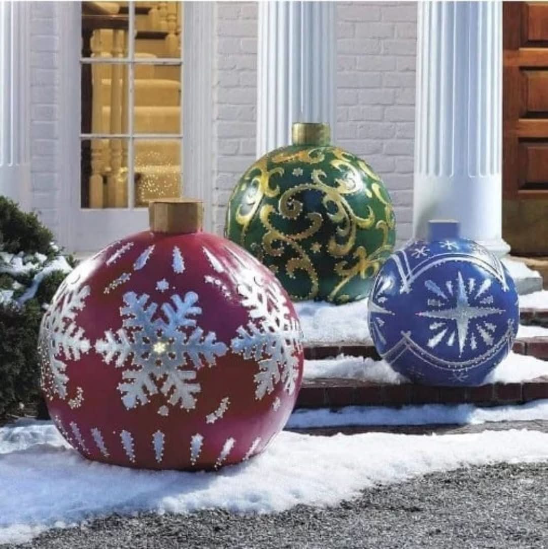 Aufblasbare Weihnachtskugel | Für draußen