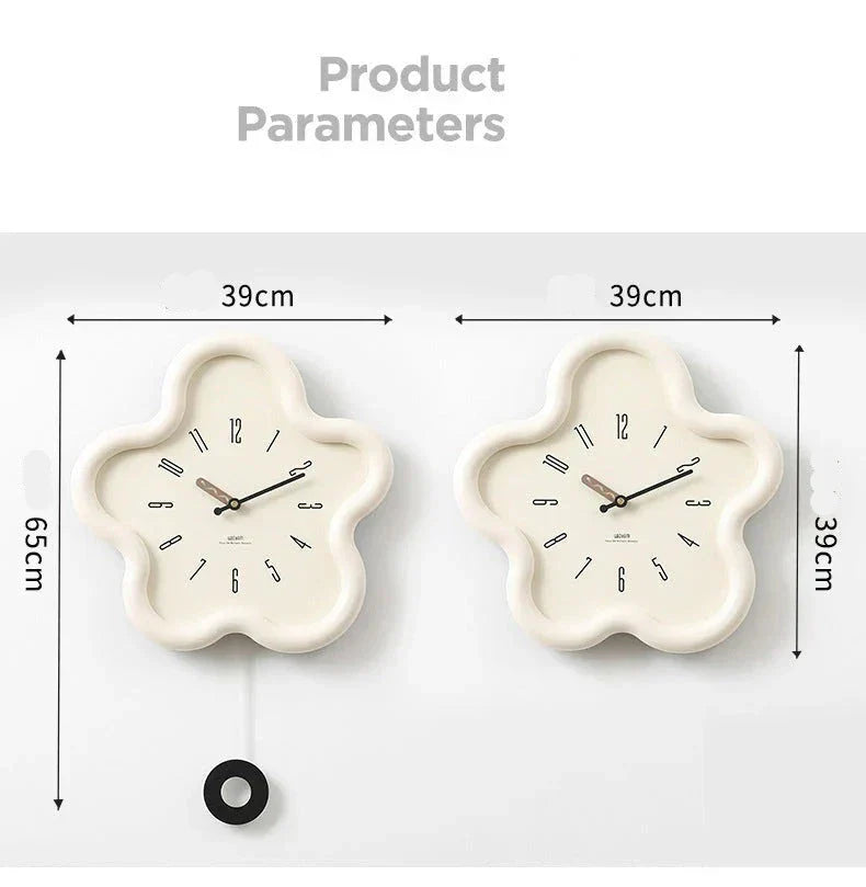 PetalTime - 3D Wall Clock - Silent Movement - Unique Design