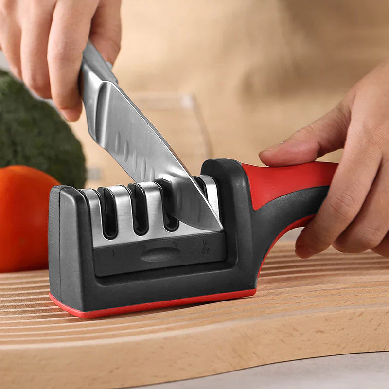 SharpPro - Professional 4-Stage Knife Sharpener - Perfect Cutting Power - Easy to Use